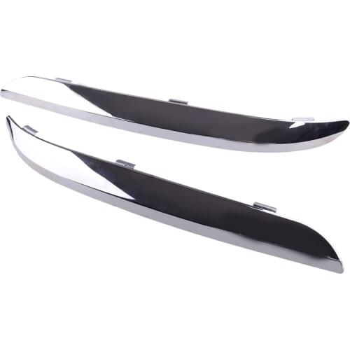 68127941AB 68127940AB 1 Pair Car Chrome Front Bumper Trim Cover Molding Fit for Chrysler 300 S C Luxury Limited Touring