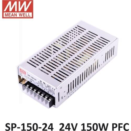 MEAN WELL SP-150-24 power supply unit 24V 6.3A 150W PFC function 85-264VAC input meanwell power supply 24V DC led driver 150W