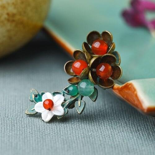 MYWINY Flower Brooches For Clothes
