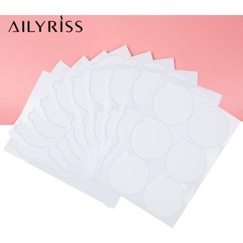 Disposable Eyelash Glue Holder Pallet Paper Eyelash Extension Glue Holder Pad Sticker Jade Stone Grafted Lash Makeup Tool