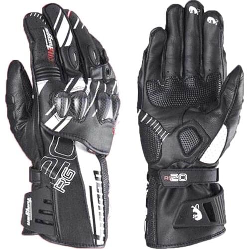 New Long style Furygan Motorcycle Racing Gloves Leather Carbon Fiber Motorbike Riding Racing Off-road Anti-drop Gloves