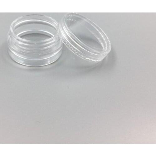 1ML/1G Plastic Empty Jar Cosmetic Sample Clear Pot Acrylic Make-up Eyeshadow Lip Balm Nail Art Piece Container Glitter Bottle Tr