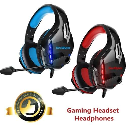 Wired Gaming Headset Stereo Gamer Headphone For PS4 Xbox One Nintend Switch PC Phone With Mic Volume Control Game Earphone