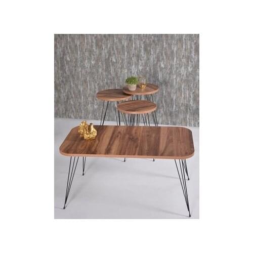 Modern coffee table in the Middle And Zigon coffee table Walnut Set Wire Foot Kr coffee tables table basse furniture living room table