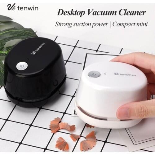 Tenwin Mini Novel Desktop Vacuum Cleaner Easy To Use Eraser/Pencil Shaving Vacuum Cleaner Clean Debris Machine Dust Sweeper 8053