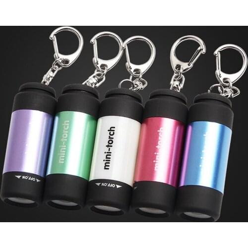USB Charging Light Mini Flashlight LED Lighting Mini-torch Waterproof Small Flashlight Keychain Lights Use Home Outdoor