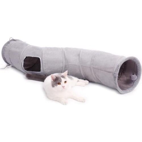 Hihg Quality S shape Cat Tunnel Collapsible Cat Play Tube 10.5 Inches in Diameter