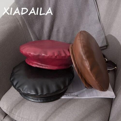 XIADAILA Women's Leather Hats