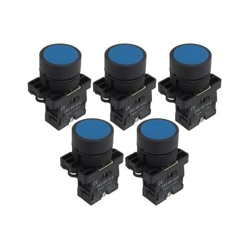 ZB2-EA61 NO Normally Open Blue Sign Ignition Momentary Push Button Switch 22mm Mounting Hole