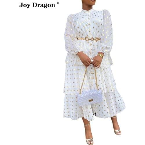 Autumn Long Party Casual Prom White Evening Plus Size Elegant Dresses for Women Vintage Shirt Night Long Sleeve Clothing Chiffon