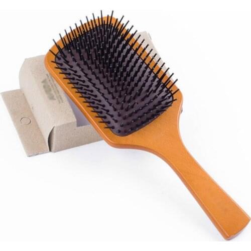 1pc Antistatic Health Care Wood Massage Comb Wooden Natural Hairbrush Hairdressing Tangle Scalp Combs Beech Comb