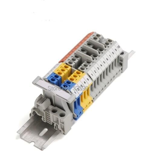 100PCS ZB6 Numbers UK-2.5B UK-5N Din Rail Terminal Blocks Maker Strips Label white Plastic