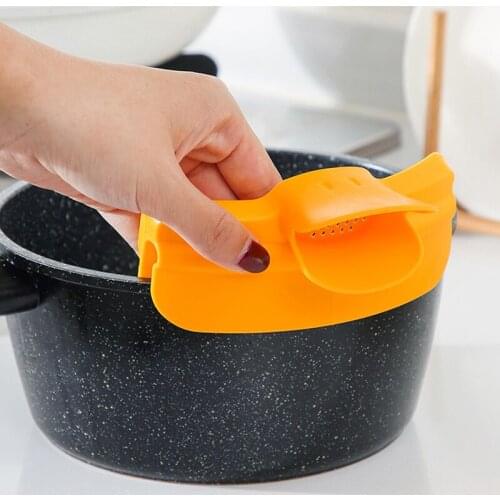 2 Pcs Duckbill Diversion Mouth Kitchen Dedicated Anti-spill Pots Round Edge Deflector Pour Soup Funnel For Kitchen Pots Nw