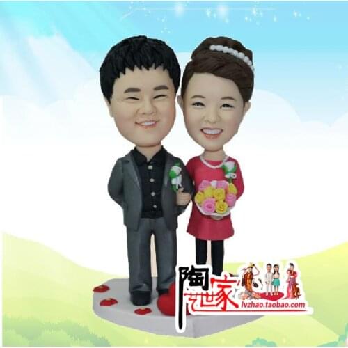 2019 Hot Sale Rushed Minions wedding Toys Brinquedos Anime Personalized Custom Polymer Clay Figurine From Photos Pre-sale