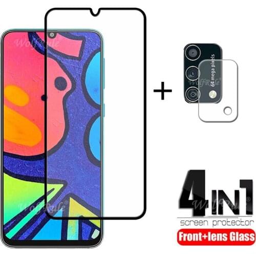 4-in-1 For Samsung Galaxy F41 Glass For Samsung F41 Tempered Glass Screen Protector For Samsung A51 A71 M51 M31S F41 Lens Glass