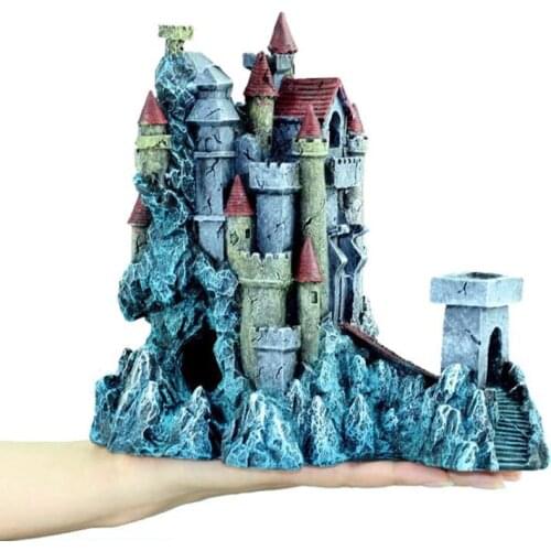 Fish Tank Aquarium Accessories Resin Creative Dream Castle House Aquarium Landscaping Fish Tank Decoration Crafts Pet Supplies