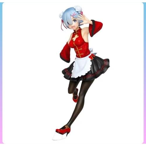 Anime Re Life in a different world from zero Anime Figures Rem The Chinese style PVC Model Toys Re Zero kawaii Action Figure