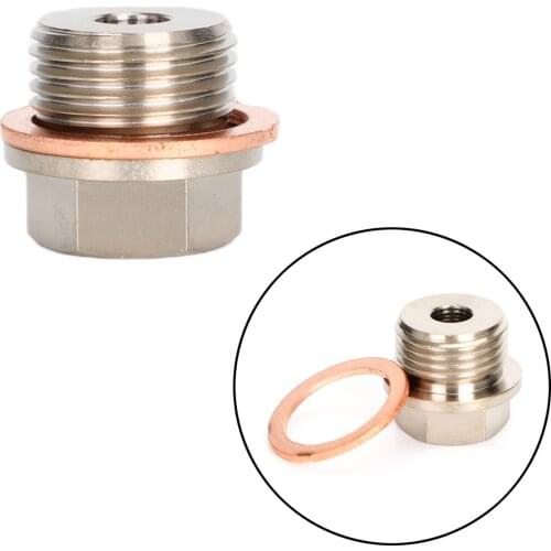 Artudatech 1/8" NPT to M14x1.5 Male Pressure Temperature Gauge Sender Adapter Car Accessories