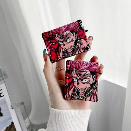 Japan Anime Jujutsu Kaisen Case For AirPods 1 2 Pro Gojo Soft Silicone Wireless Bluetooth Earphone Protection Coque Cover Shell