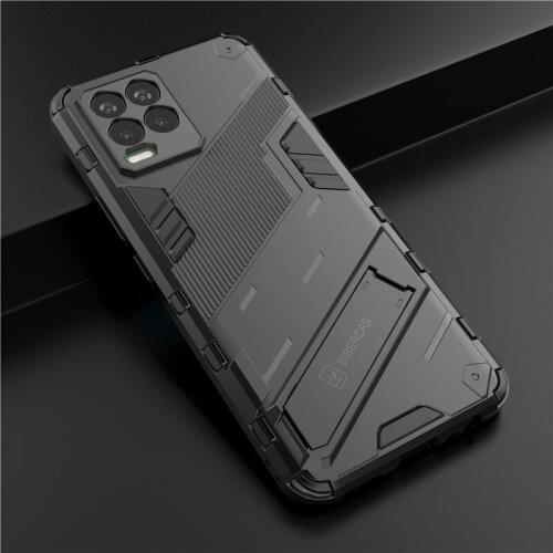 For Oppo Realme 8 Case Realme 8 Pro 5G Shockproof TPU Bumper Table Stand Camera Protect Armor Cover Realme 8 Pro Phone Case