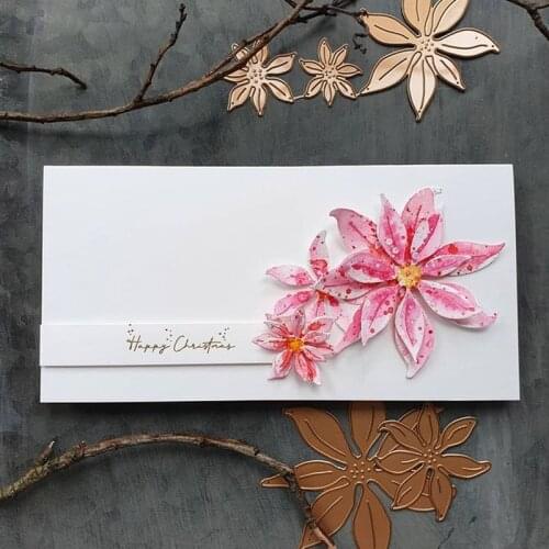 Blooming Flowers Gift Decoration Cutting Dies Scrapbooking Card Album Making DIY Crafts Stencil Supplies New 2020