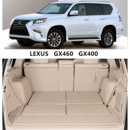 For LEXUS GX460 GX400 2010-2018 Full Rear Trunk Tray Liner Cargo Mat Floor Protector foot pad Leather mats