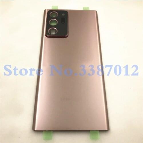 For Samsung Galaxy Note 20 Note20 Ultra 5G N985 N986F Back Battery Cover Glass Housing Door Rear Case + Camera Lens