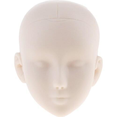 MagiDeal 1:6 Scale Vinyl Action Figure Doll Head Reference Sculpting Makeup Practice for Dolls Model Children Toy General Skin