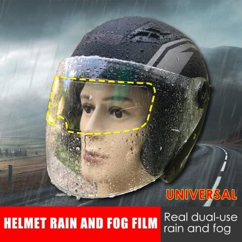 Multi-functional Anti Fog Film for Motorcycle Helmet Visor Nano Coating PET Practical Durable Classic Fog Resistant Film