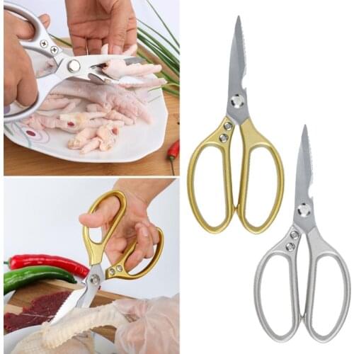 Stainless Steel Multi Function Kitchen Scissors Shears Heavy Duty For Cutting Poultry Herbs Chicken Feet Meat Fish & Food