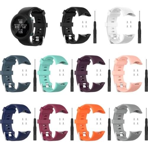 Soft Silicone Replacement Watch Band Wrist Strap for Garmin Swim 2 GPS Smart Watch Accessories Men Women Bracelet band with tool