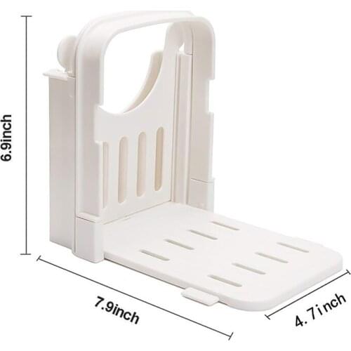 Bread Slicer Guide Adjustable Bread Roast Loaf Slicer Cutter Folding Toast Slicing Mold HFing