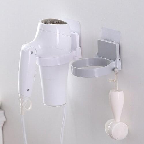 Wall-Mounted Hair Dryer Bathroom Shelf Storage Hairdryer Holder for Hairdryer Supplies ABS Hairdryer Storage Rack