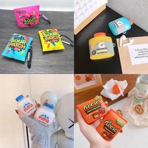 Natural artesian Water chocolate cookies Case for Airpods Case Silicon Cover for Apple Airpods 2 pro Case Charging Box Bag Cover