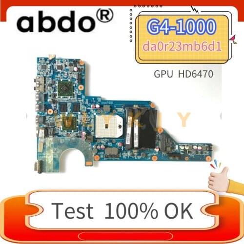 Suitable for HP Pavilion G4-1000 G6-1000 G7-1000 laptop motherboard DA0R23MB6D1 649949-001 649950-001 GPU HD6470M 100% test work
