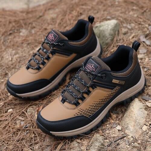 Hiking Shoes Men Waterproof Trekking Boots Men Military Field Trip Walking Shoes Crash-Proof And Penetration-proof High Quality