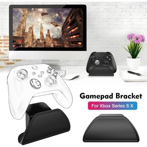 Portable ABS Display Stand Controller Bracket Holder For Xbox Series S X Gamepad Controller Game Accessories In Black Color