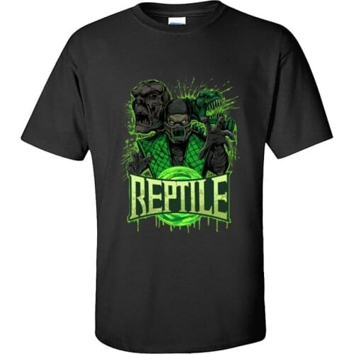 Reptile I Will Slash You Open Beetlejuice Zombie T-Shirts Mens New Design Pure Cotton Discount Tops T Shirt Camisas Demon