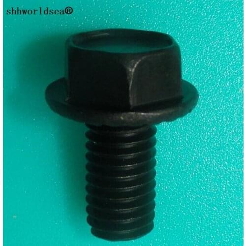 Shhworldsea auto metal clip fastener zinc black hexagon tapping for audi for VW