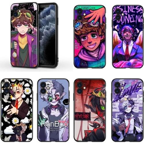 Tommy Tubbo Ranboo For Apple iPhone 13 12 11 Mini XS XR X Pro MAX SE 2020 8 7 6 5 5S Plus Black Silicone Phone Case