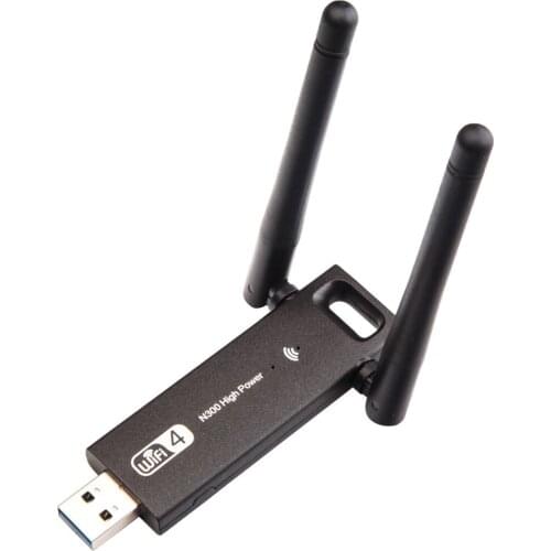USB 3.0 300Mbps Wifi Adapter Dual Antenna 2.4Ghz for Wifi Antenna Dongle Network Card