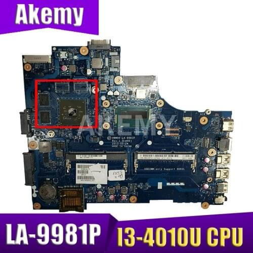 VBW00 LA-9981P CN-08MVM8 08MVM8 Main board for DELL Inspiron 15R 5537 laptop motherboard Radeon HD8670M SR16Q I3-4010U