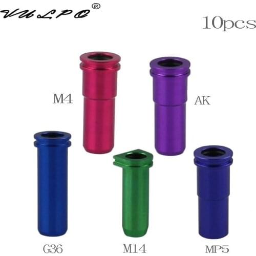 VULPO 10pcs/lot CNC Aluminum Alloy Air Seal M4 Nozzle For M4 Airsoft AEG