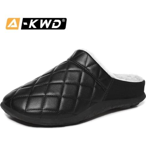 2020 Men Slippers Winter Zapatillas Hombre De Casa Warm House Shoes Men Slippers Man Shoes Home Man Slippers House Shoes Size 48
