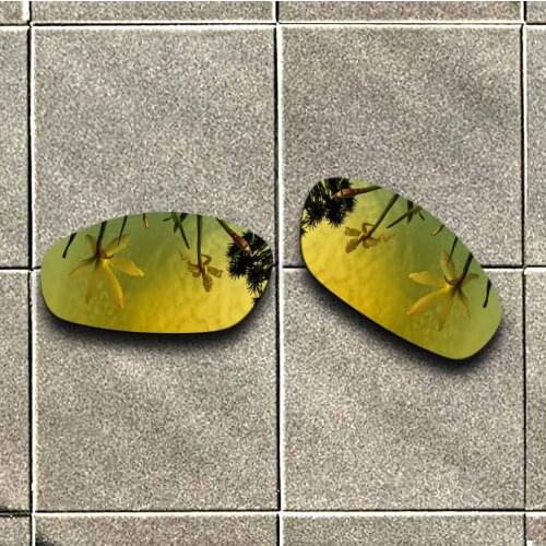 24K Gold Polarized Sunglasses Replacement Lens for-Oakley Whisker Frame 100% UV Protection Good Fitness