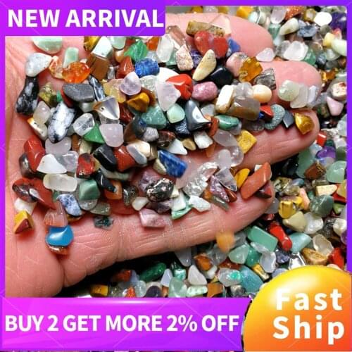 50g 3 Sizes Natural Mixed Quartz Crystal Stone Rock Gravel Specimen Tank Decor Natural stones and minerals Collection