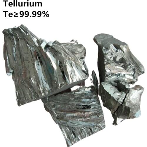 99.99% Pure Tellurium Metal Metalloid Element 52 from large ingot 100 grams