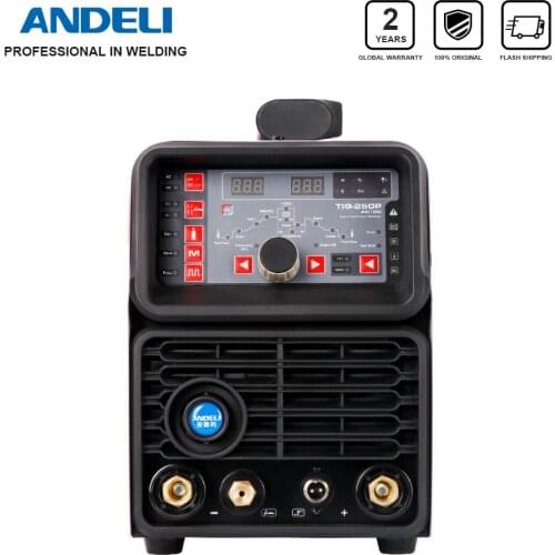 ANDELI TIG-250P Inverter Digital AC DC Pulse TIG welders cold Welder ac/dc with MMA Aluminum Welding Machine TIG Welding Machine