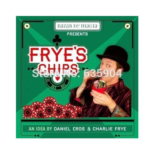 Free Shipping! Fryes Chips (DVD and Gimmicks) - Close Up Magic / Magic Trick,Mentalism,Stage Magic props