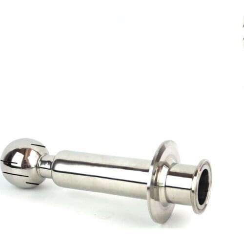 Free shipping Sanitary Rotating Spray Ball 1.5" Tri Clamp Inlet welded in 3" Tri Clamp Cap